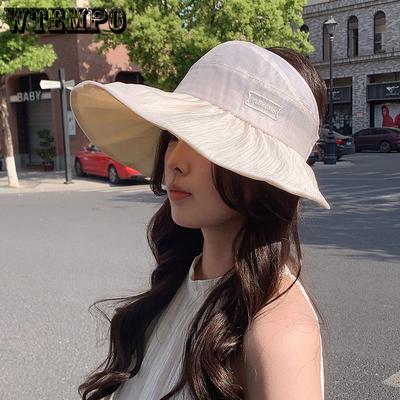 Damen Sonnenschutz Leerer Top Hut Sommer Ohne Oberteil Atmungsaktiver Sonnenhut Outdoor UV-Schutz Hut