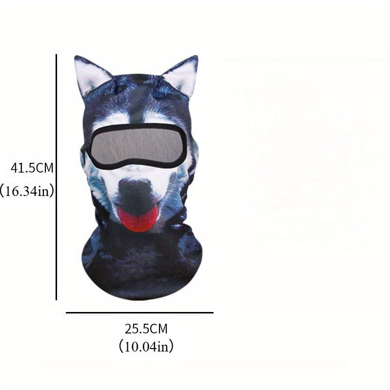 1/2pcs Summer Mesh Balaclava - Breathable Windproof for Cycling, Hiking, Running, Lightweight Animal Print Unisex Face Cover"