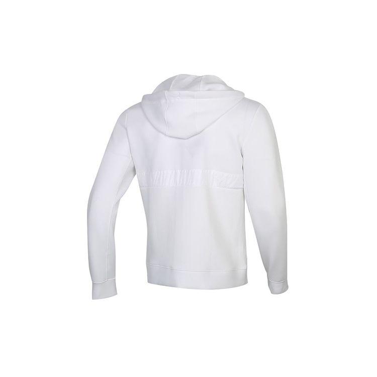 Jordan Fleece Full-Length Zipper Hooded Jacket Men Jackets White CK6448-100