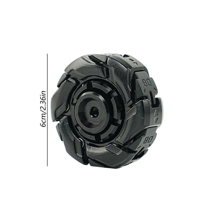 Durable Metal Focusing Enhancing Spinner with Black Rotation Portable Desk Companion for Adults