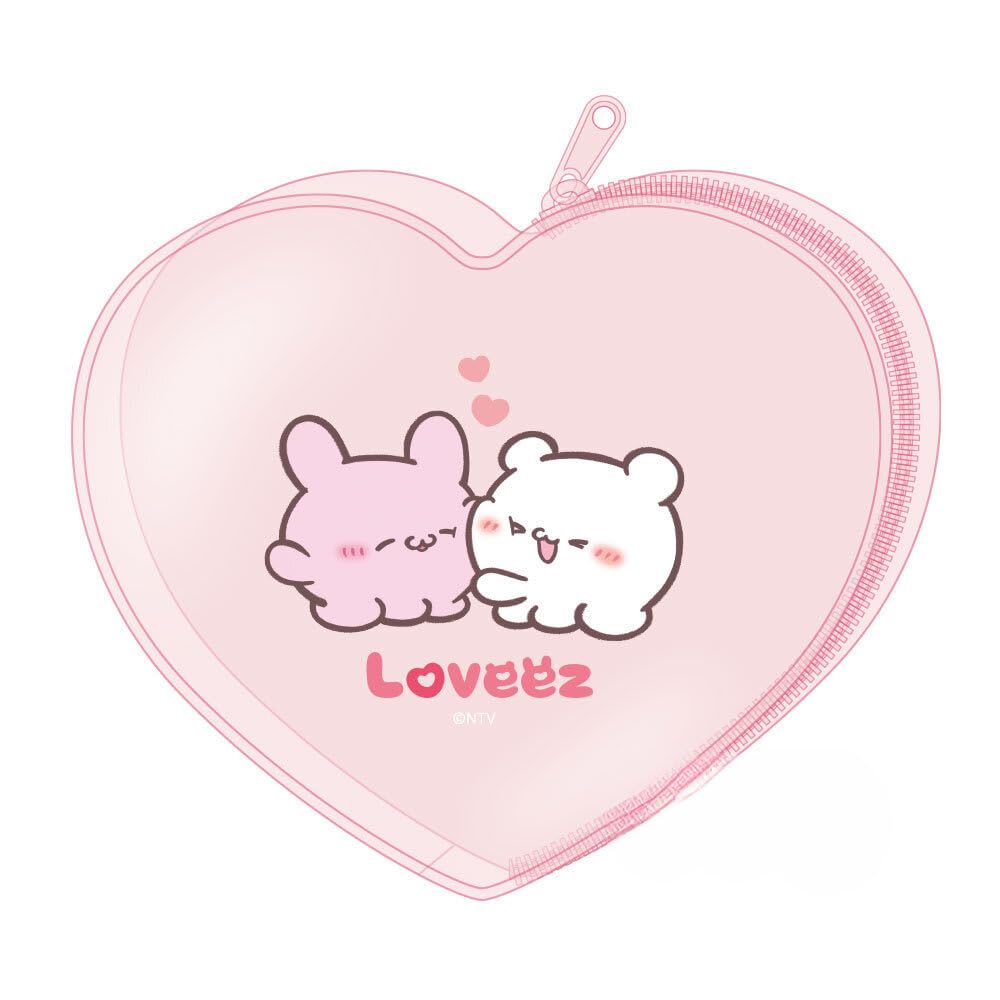 

Tees Factory Loveies Clear Pouch Pink Heart-shaped LV-5544355PK