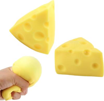Realistic Cheese Squeeze Toy Soft Rebounding Stress Relief Sensory Toy for Office