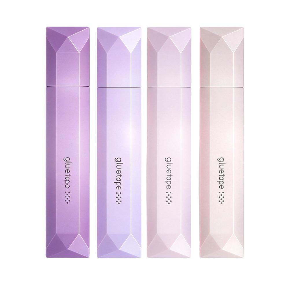 4pcs 6mm Width Double Sided Glue Pen Odorless Repositionable Glue Stick Home Office