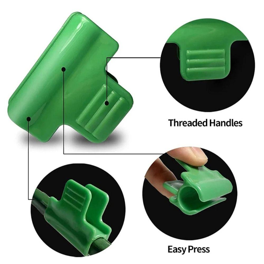 10Pcs Shading Frame Support Greenhouse Film Clamps Shed Row Cover Garden Tarpaulin Clamp