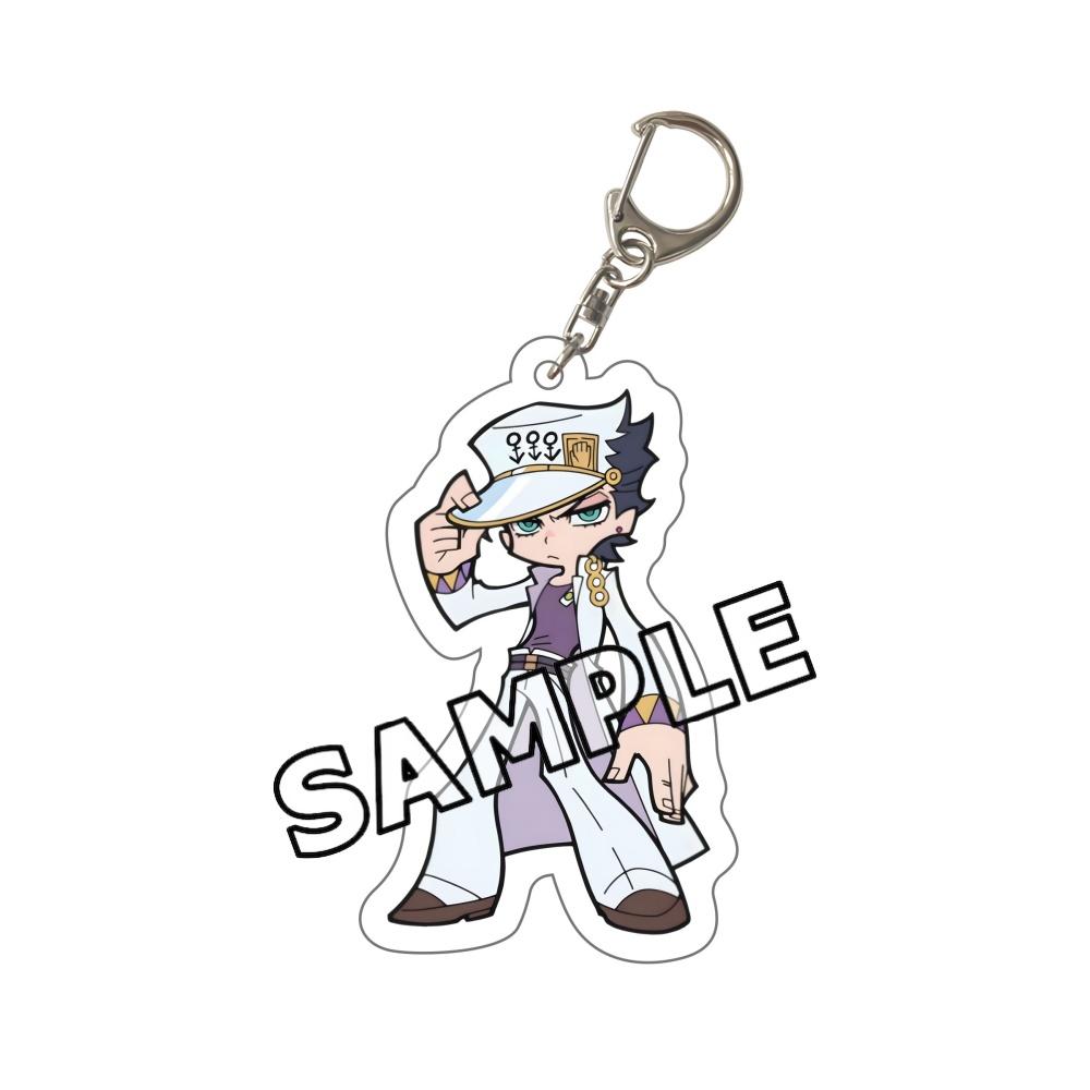 2026 New JoJo Bizarre Adventure Chibi Acrylic Keychain JJBA Jotaro Giorno Jolyne Dio Josuke Bruno Keyring Kawaii Anime Bag Gift
