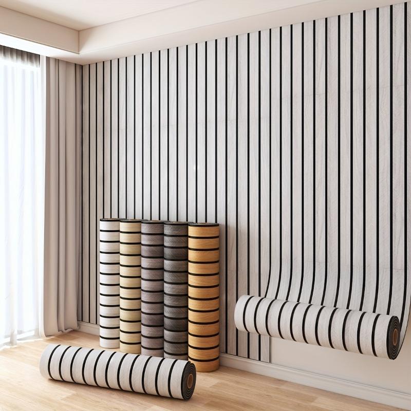 

1 Roll Self-adhesive Wall Tiles Stickers Wood Grain Wallpaper Bedroom Kitchen Bathroom Living Room Decor Waterproof Wall Tiles 40x300CM