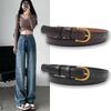 Leather Vintage Belt Women Versatile Decorative Waistband Casual Strap Jeans