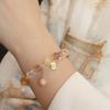 New Chinese Citrine Beaded Bracelet Strawberry Crystal Bracelet Bangles Women Fashion Jewelry Accessories Gift