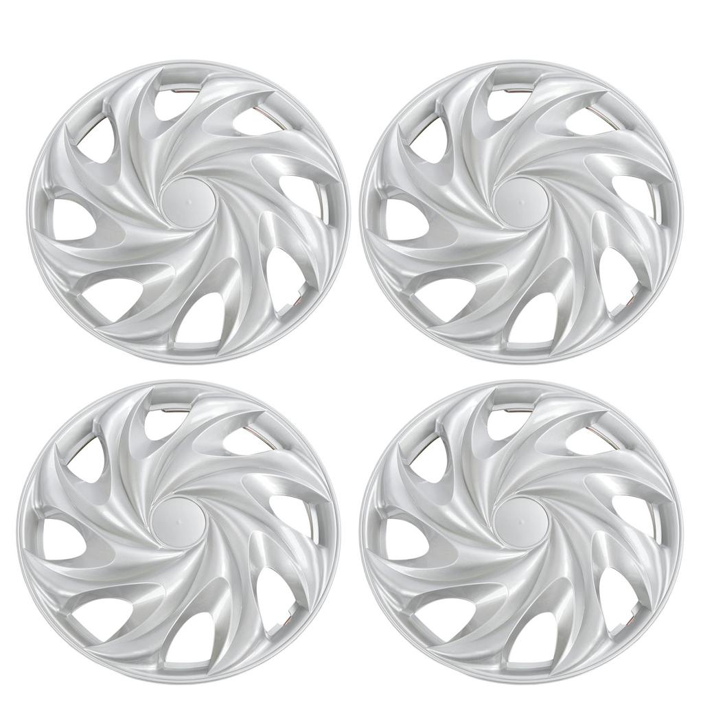 4 Pcs 13 Inch Wheel Hubcap Covers Silver Wheels Rim Cover Hub Caps for Cars Trucks Vans