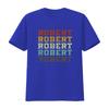 First Name Robert Retro Pattern Vintage Grunge Style Ladies Crewneck T Shirt Vintage Washed Versatile Streetwear Comfortable