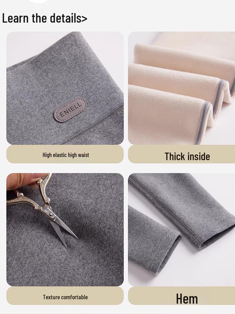 2026 Dames Zachte Lamswol Winddichte Katoenen Broek - Herfst/Winter Basislaag, Huidvriendelijk, Verdikt en Niet-Omvangrijk.