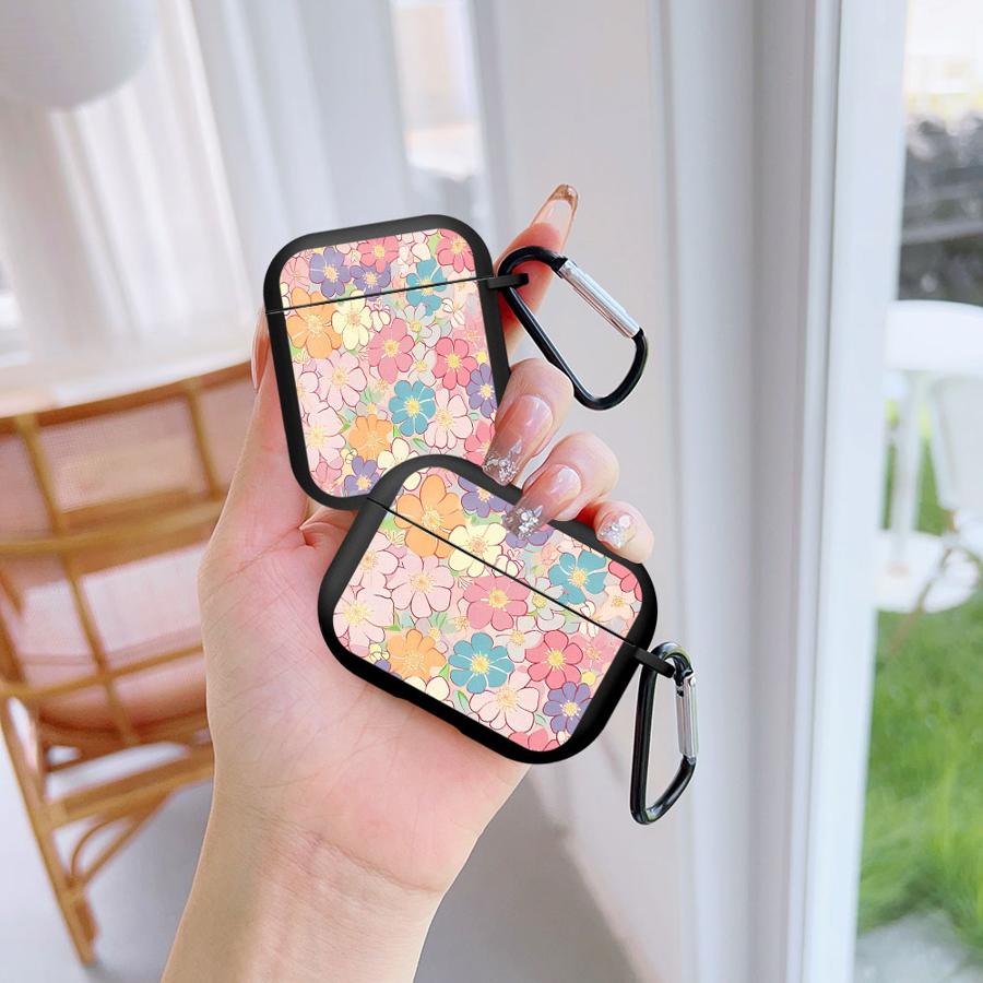 Earphone Cases Cover Case For Airpods Pro 3 2 Pro3 Pro2 1 4 Flower Pattern