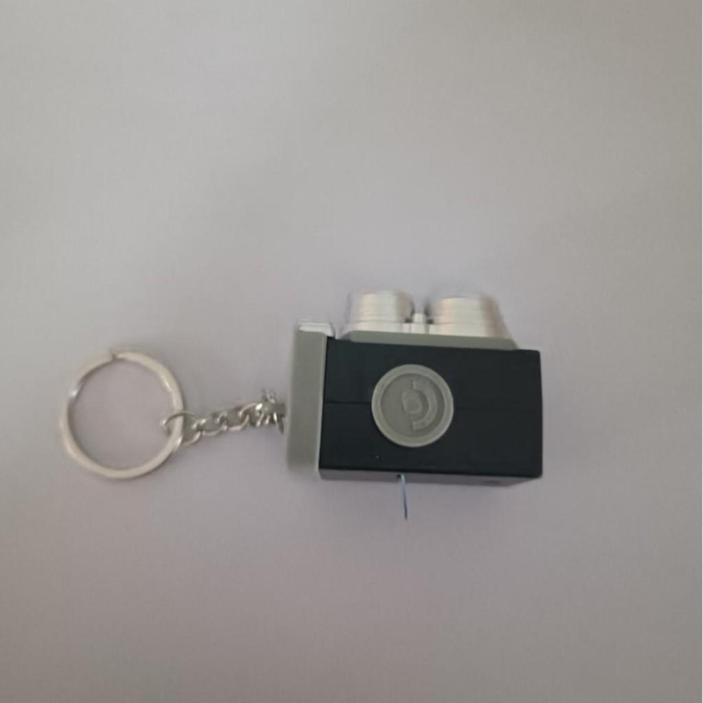 Mini Smiley Face Plush Camera Pendant with Sound & Glow