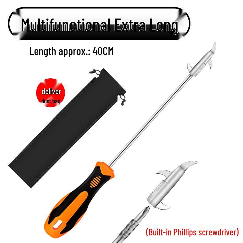 Tire Hook & Cleaning Tool Set with Right Angle and Elbow Screwdrivers