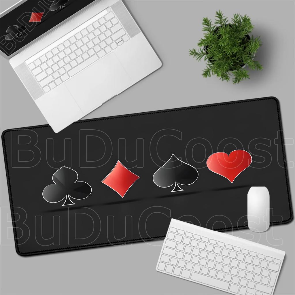 E-Sport Spiel Poker Mauspads Groß Computer Laptop Gamer Schreibtischmatten XXL Gummi Anti-Rutsch Gaming Tastatur Mauspads PC Zubehör