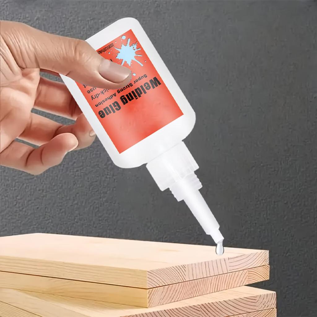 Adhesivo Fuerte para Carpintería 20ml Secado Rápido Transparente Pegamento de Soldadura para Unión Duradera de Madera Plástico Metal y Más