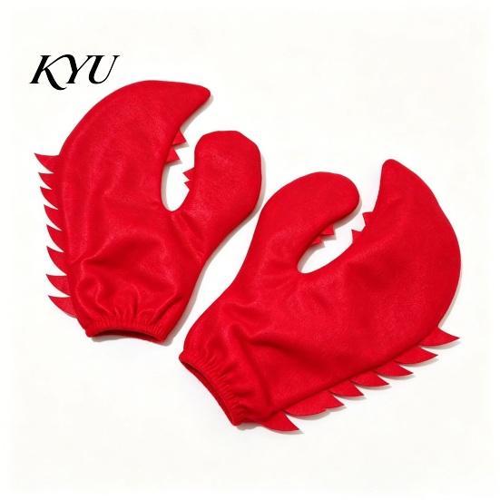Funny Gag Gift for Adults 1 Pair Lobster Crab Claws Gloves, Novelty Themed Event Performance Outfit Claw Costume Halloween Costume, Carnival