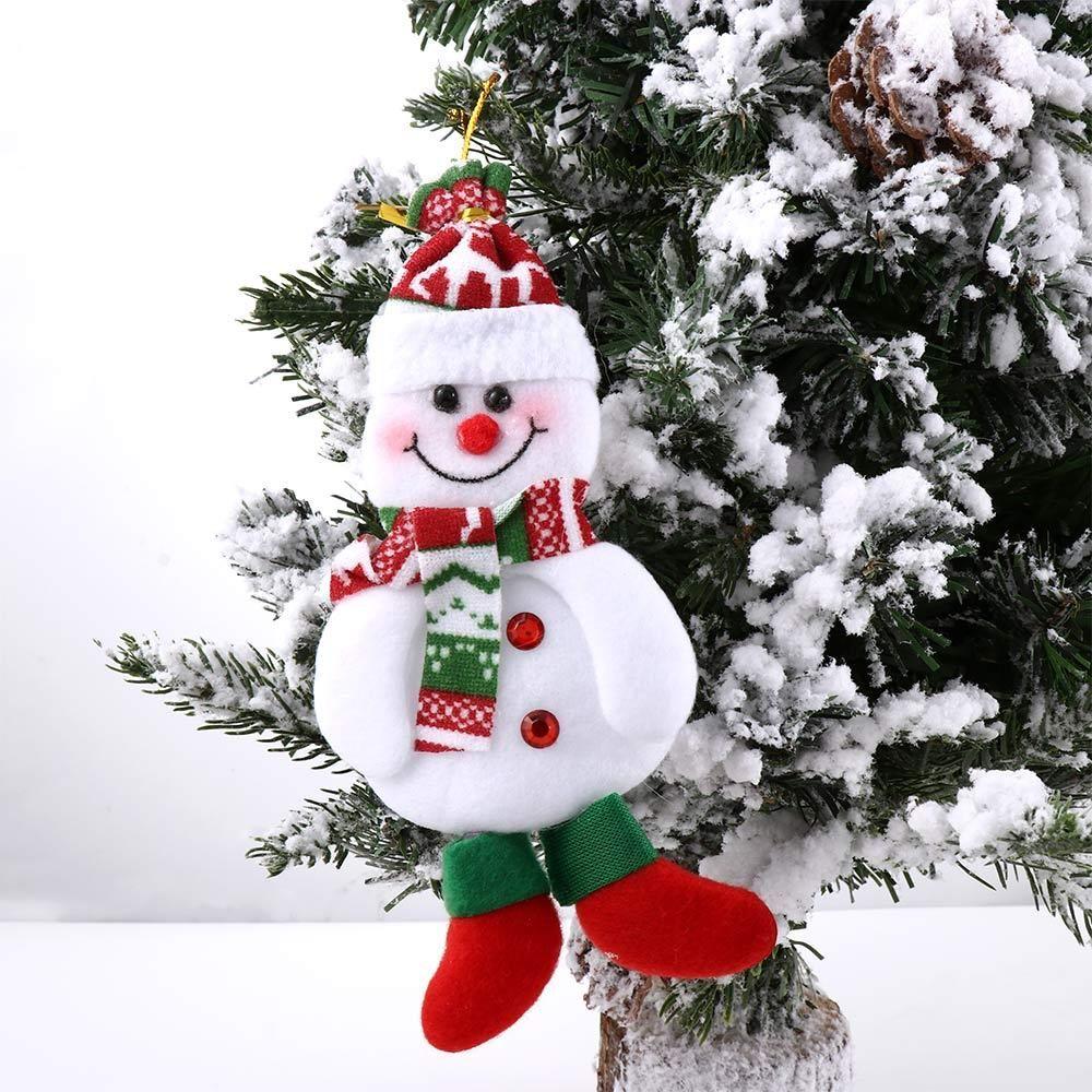 Party Supplies Xmas Hanging Decorative Soft Plush Ornaments Christmas Tree Decoration Christmas Pendant Toy Doll