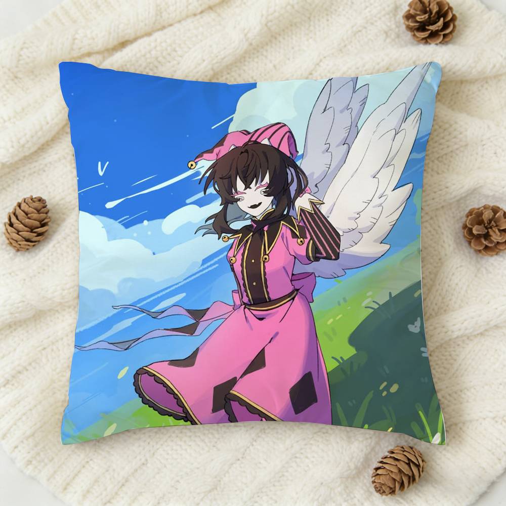 Columbina Doublesided Printed Square Decorative Cushion Cover for Sofa Living Room Home Decor