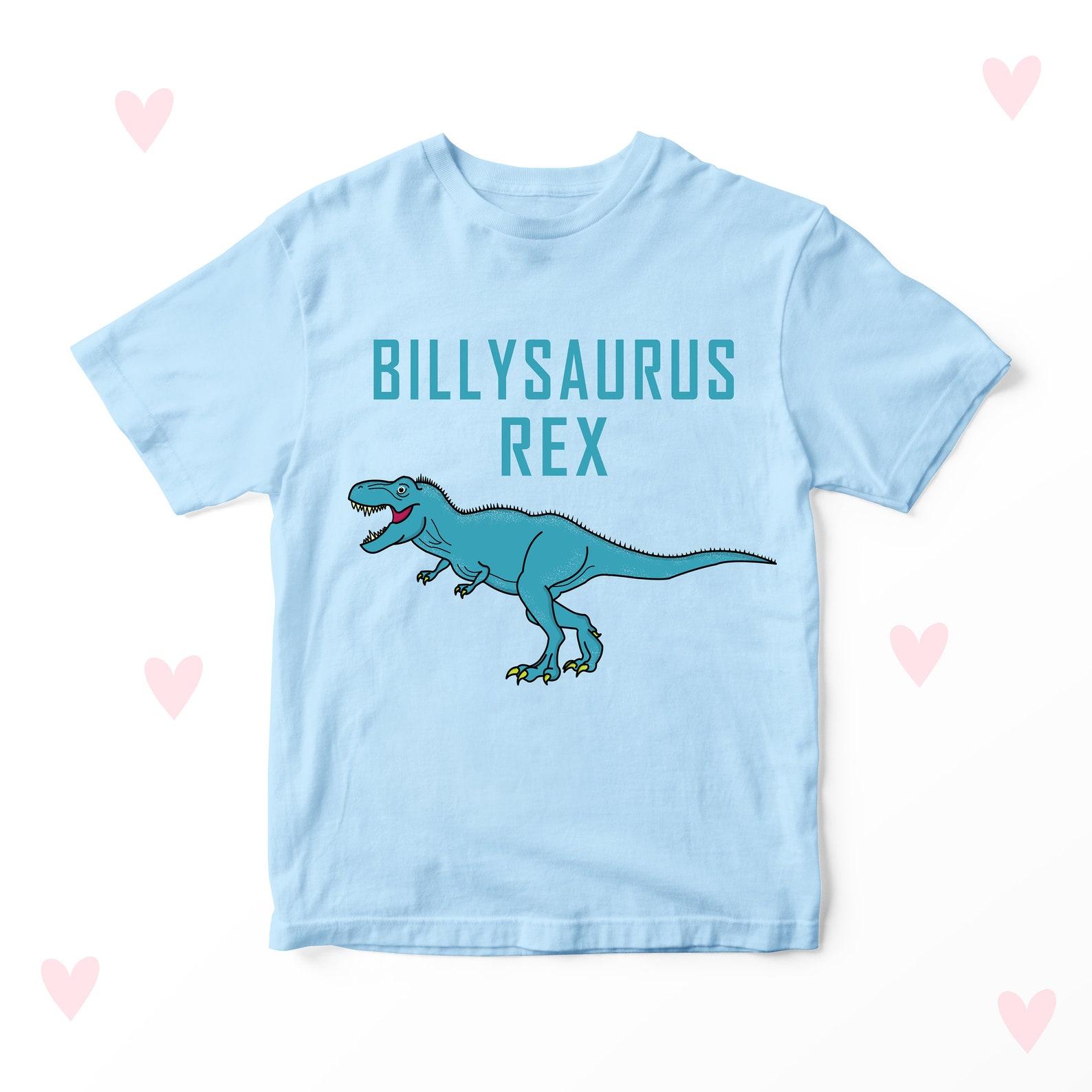 Dinosaur Kids T-shirt Personalised T-REX Colourful 160