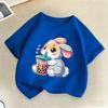 Cute Rabbit Graphic Print Kids Tshirts Summer Casual Fashion Funny Colorful Children ONeck Short Sleeve Tops Tshirts