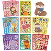 8Pcs Different Animals Theme Selfs Adhesive Vinyls Decals For Electronics Customization Waterproof Scratch Resistant