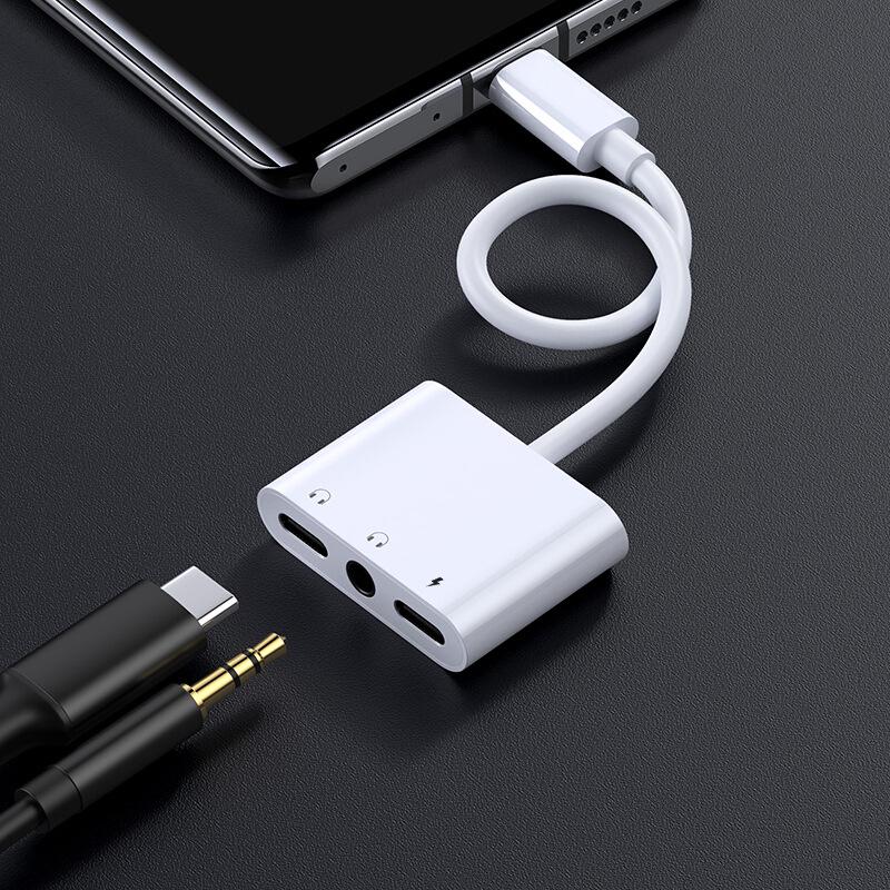Biaz 3-in-1 Type-C To 3.5mm Headphone Adapter with PD Fast Charging