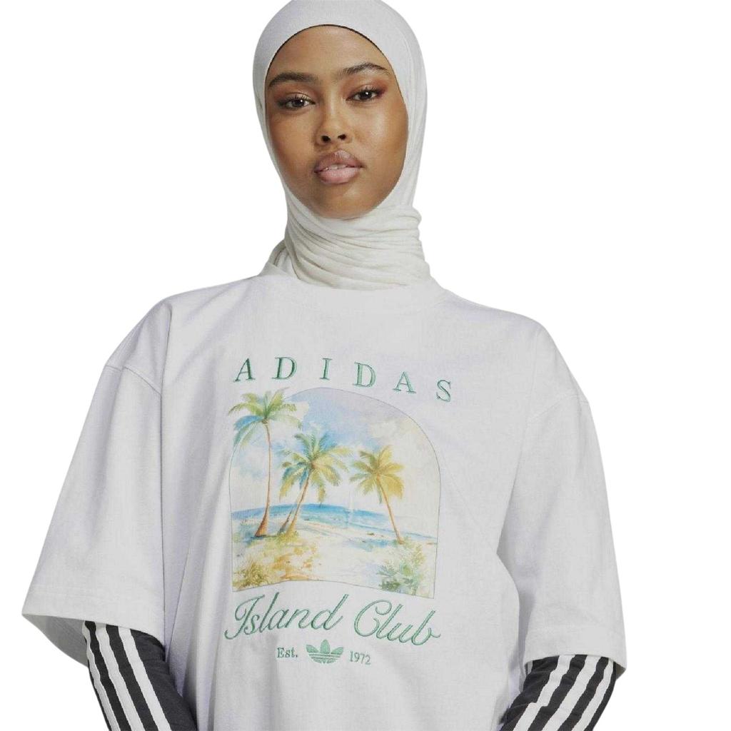 adidas Womens/Ladies Island Club Oversized T-Shirt