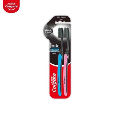 Slim Soft Binchotan Toothbrush Twin Pack