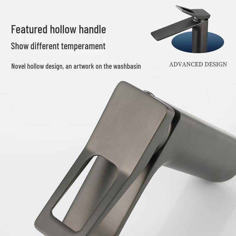 OEING Gunmetal Grey Basin Faucet