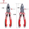 6''/7''/8” Multifunktions-Drahtschneider Deutsche Elektrikerzange Verdickter Klemmkopf Chrom-Vanadium-Stahl Elektrikerwerkzeuge