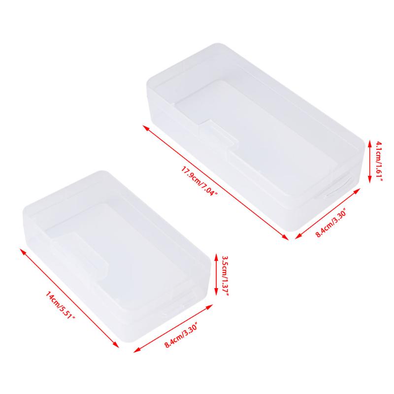 Rectangular Plastic Clear Storage Box Jewelry Parts Container for Case Dropship