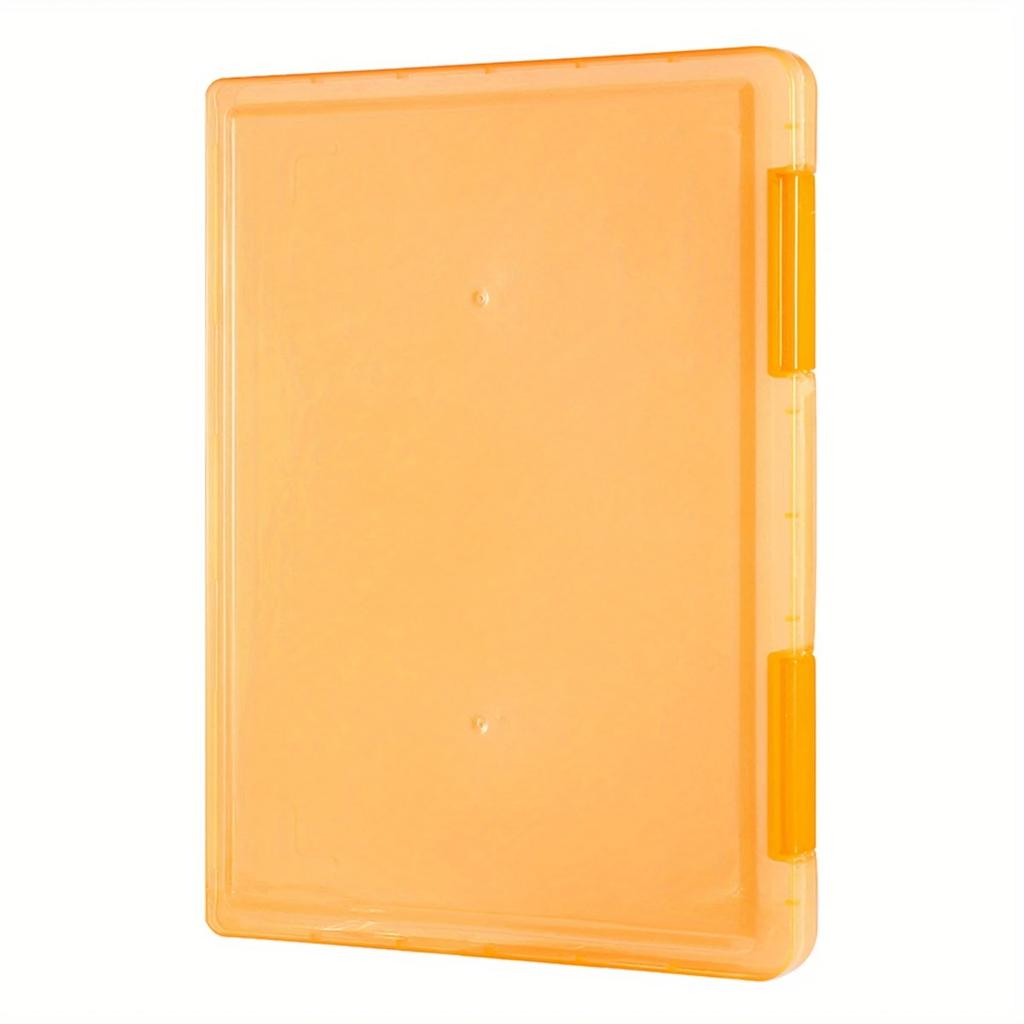 1pc Multi-layer Portable File Box, Portable Transparent File Box, A4 Plastic PP File Box , Waterproof Contract Storage Box