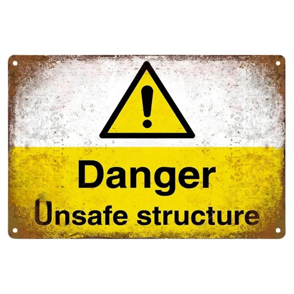 Vintage Tiki-inspiriertes Retro-Metallschild mit Vorsicht – „Warning Children Video“, für Männerhöhle, Garage und Türwandkunst