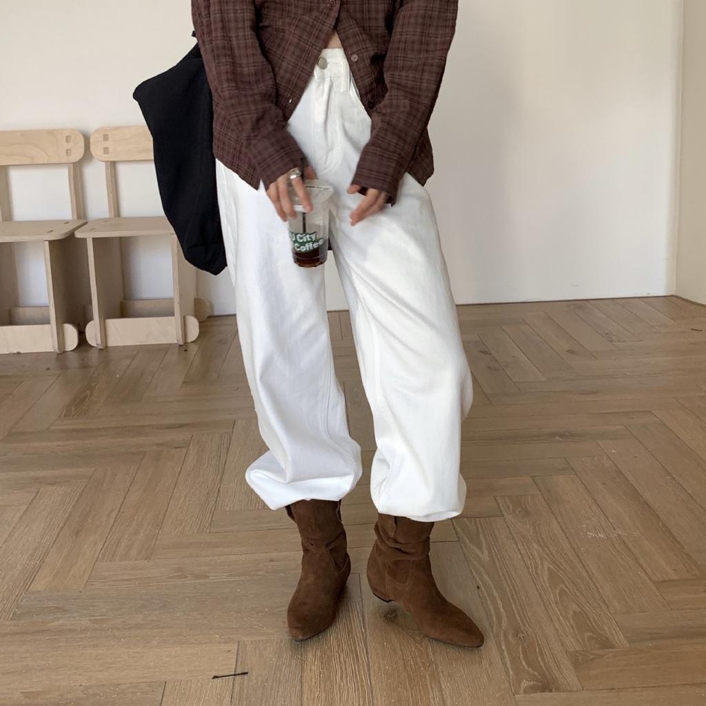 2025 new matte stacking boots short thick heel low tube thin Martin fashion women's short boots Chelsea