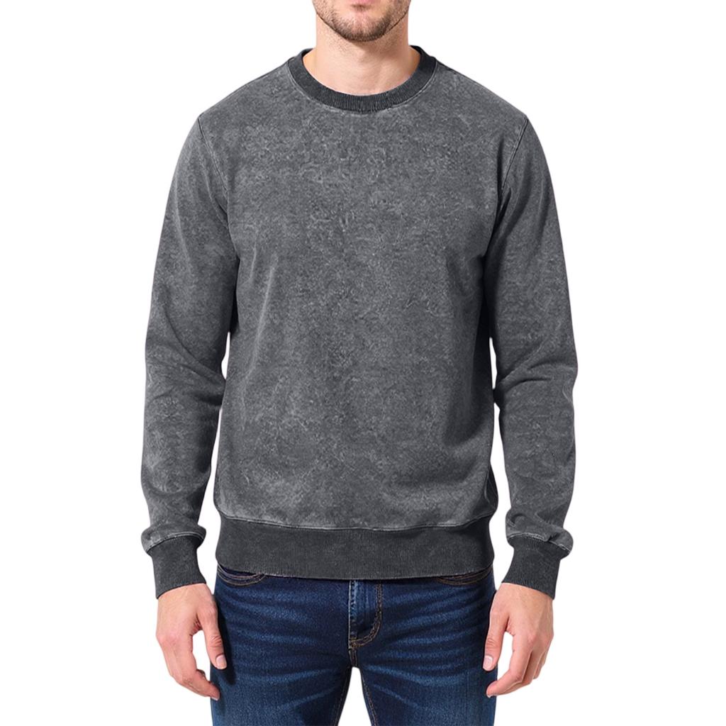 Men's  And  Women's  Trend  Loose  Retro  Wash With Water  Aging  Big News  Round Neck  Hoodie
