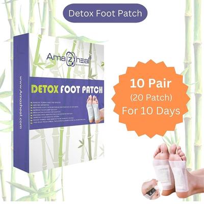 Parches de desintoxicación premium para pies, almohadilla limpiadora para eliminar toxinas, parche para dormir para aliviar el estrés, para hombres y mujeres, 20 piezas (Paquete de 1)