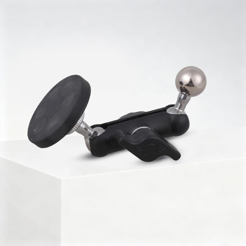 Base de Placa Adaptadora Magnética Universal de 1/4 de Polegada Base de Montagem com Articulação Esférica de 17 mm Para Tripé de Câmera Suporte de Telefone Equipamento de Fitness