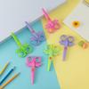 Children's Anti-Pinch Safety Scissors for Toddlers - Plastic Handicraft Scissors with Elastic Handles for Elementary School Students