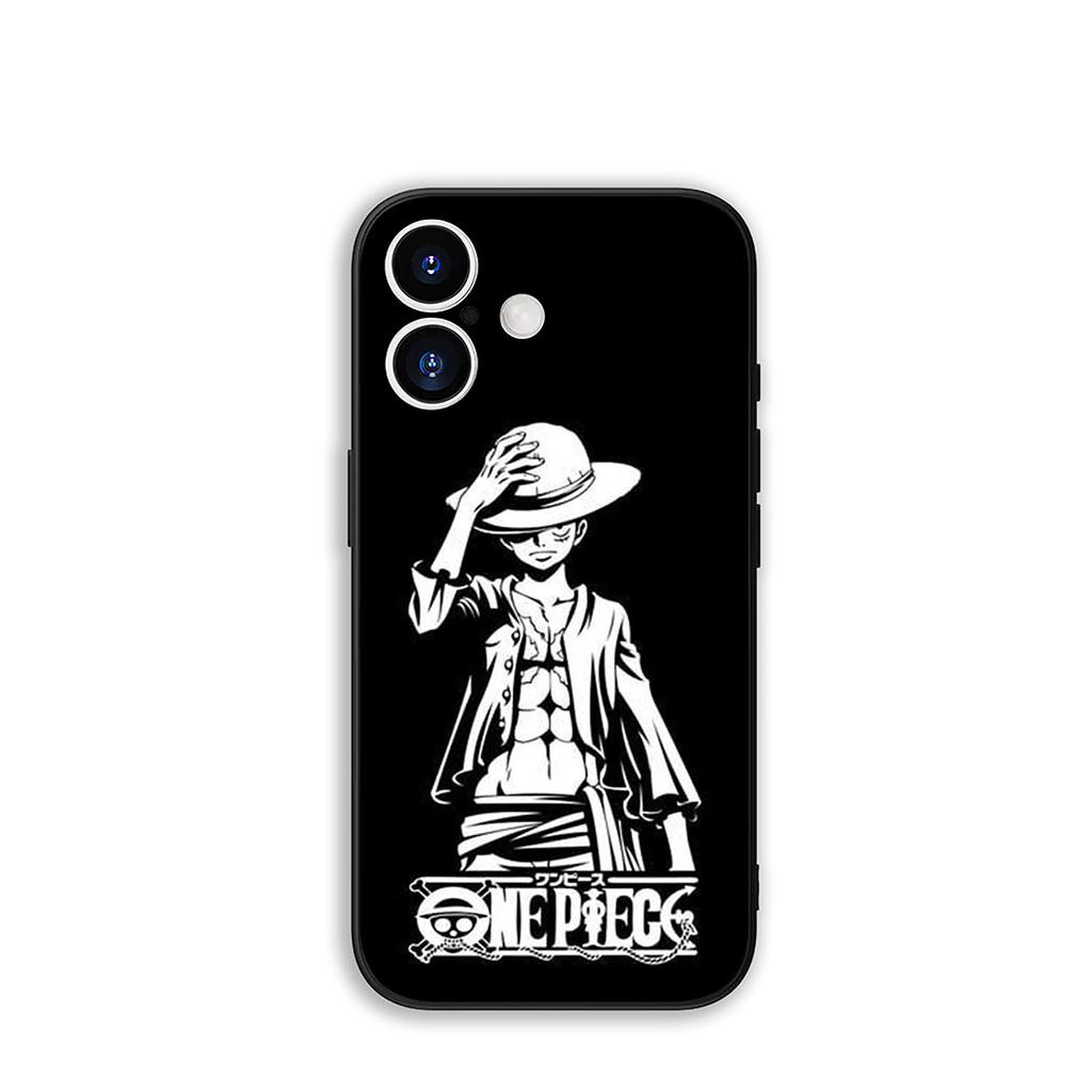 Phone Cover Roronoa Zoro Luffy One Piece Casing for Apple iPhone 16 15 14 Plus 13 12 Mini 17 Pro Max + ProMax 16E Air 15+ Case