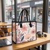Floral Print Tote Bag Fashion Casual Large Capacity Handbag for Daily Shopping Travel Use