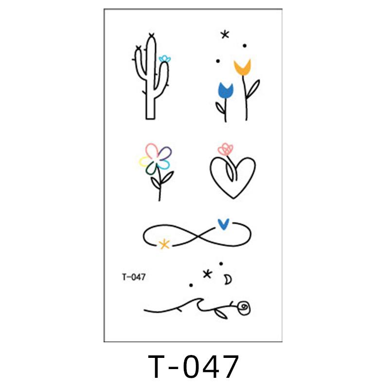 Beauty Sticker Cartoon Tattoo Sticker Small Fresh Animal Dinosaur Waterproof Tattoo Sticker