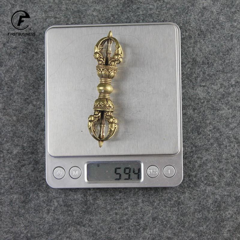 3 Style Copper Buddhism Dorje Cross Vajry Pestle Vintage Crafts Ornaments Tea Pet Desk Decoration Home Decor Accessories Gift