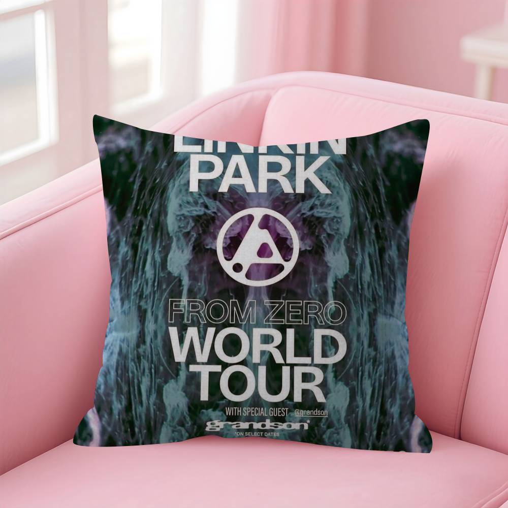 

Llinkin Ppark Heavy Metal Band Cushion Cover Car Throw Pillow Case For Sofa Car Christmas Gift 40x40cm 45x45cm 30x30 cm