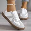 2025 New Patchwork Flat Heel Sneaker Women Spring Autumn Soft Sole Casual Shoes Woman Lace Up Non Slip Tennis Running Shoes