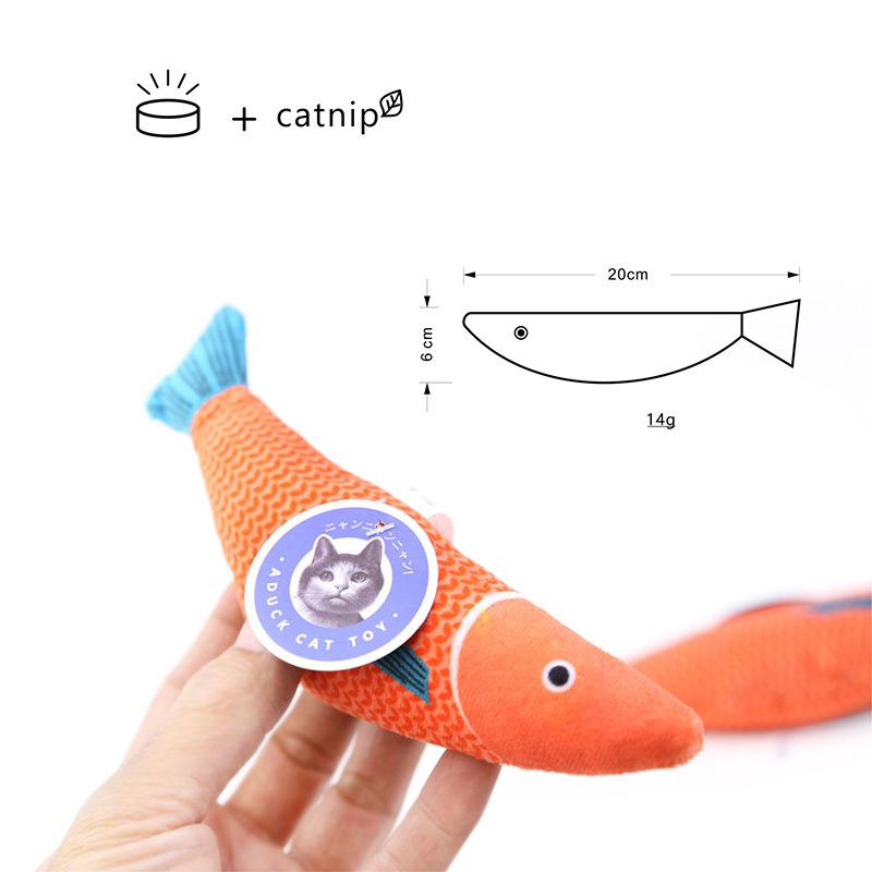 Игрушка для питомца Плюшевая Креативная Милая Имитация Рыбы Подушка Кошачья Мята Рыба Забавная Игрушка для Кошки Игрушка для Кошки Котенок Рыба Мягкая Подушка Кукла Подарок оранжевый