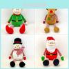 Festive Plush Santa Snowman Elk Doll Decorative Toy For Christmas