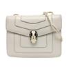 [Použitý] Serpenti Forever Klasická přezka Hlava hada Černý a bílý Onyx Smaltovaná Malá taška přes rameno z teletiny Crossbody Taška přes rameno - Velmi dobrý #O2OXB8