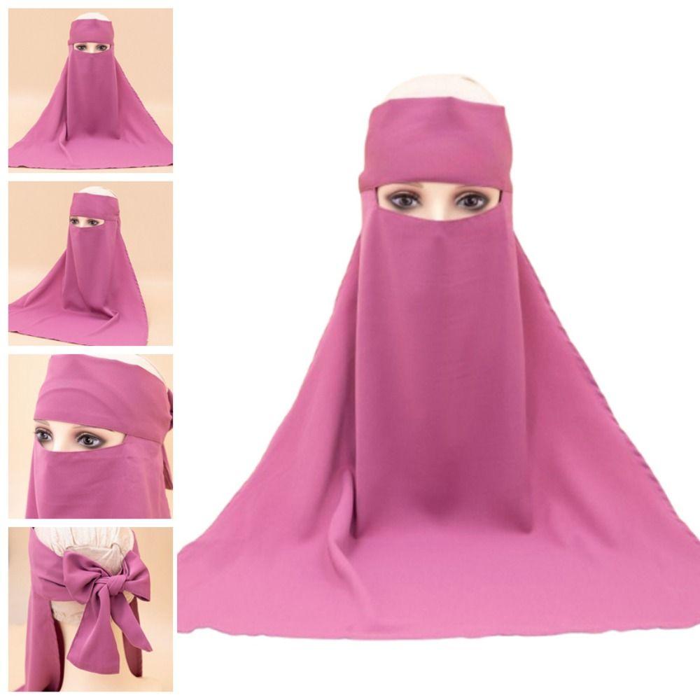 Knytebånd Nida Hodeinnpakningslue Elastisk Islamsk Hodeskjerf Beskjedne Muslimske Kvinners Skjerf Daglig Bruk