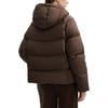 Fila White Series Loose Warm Hooded Down Jacket Women Outerwear Rust-Brown F11W443904FBN